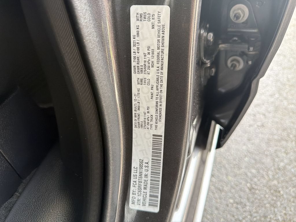 2022 RAM 1500 Big Horn Quad Cab 4x4 6'4" Box
