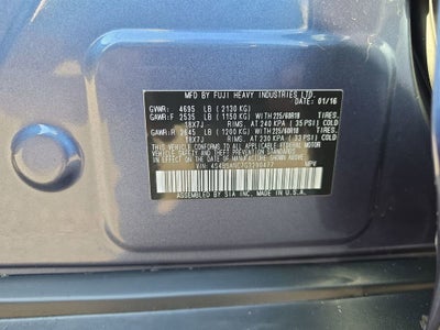 2016 Subaru Outback 2.5i Limited