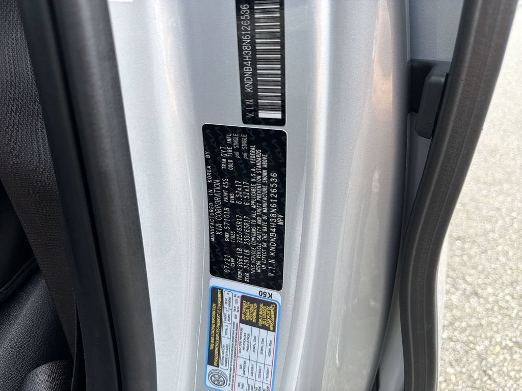 2022 Kia Carnival MPV LX Seat Package