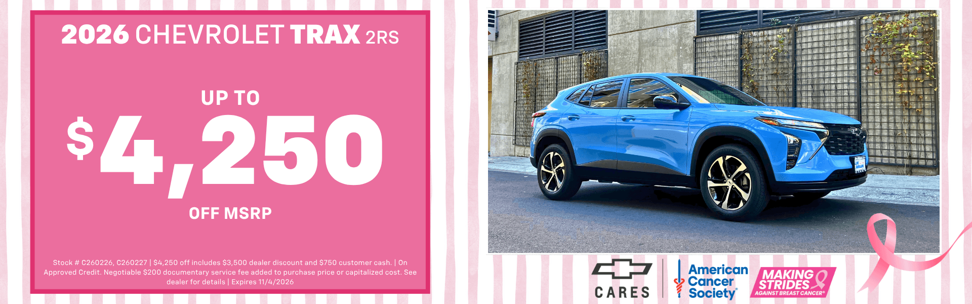 Trax October Special at Lee Johnson Chevrolet