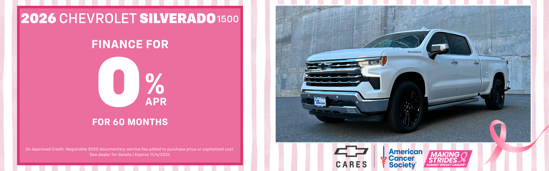 Silverado 1500 October Special at Lee Johnson Chevrolet